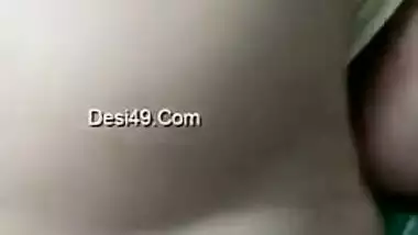 Horny Desi man enjoys and XXX records his wife's pussy fingering