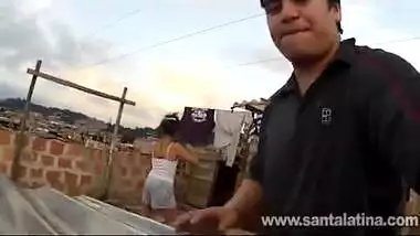 Indian sex video of NRI girl doing outdoor sex at roof top with lover