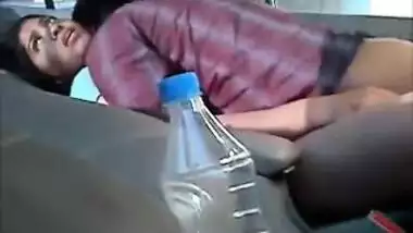 While other drivers work Desi guy has something more XXX to do - drilling Bhabhi