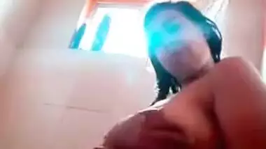 Desi wife is in a mood to play with juicy boobies in the shower porn video