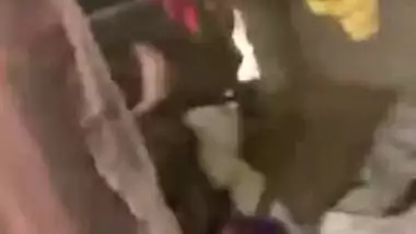 Husband caught unsatisfied wife she fuck with lover in barn, scandal Desi mms