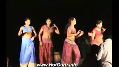 Telugu Hot Girls Night stage dance 1