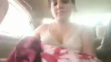 hot indian couple in car