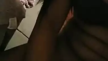 Horny Desi Tamil girl masturbating with bottle