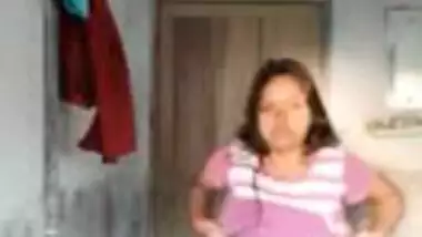 Busty college babe streaping and pee