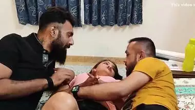 Adeshi In A Hotel With Two Boy Friends. See What Happened After That. Rahul, Apu And Simran With Gorgeous Girl