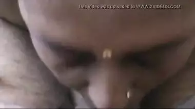 NRI gorgeous maid sucking owner’s big cock