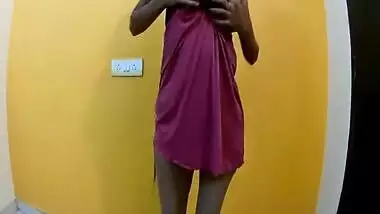 Boy films a XXX movie about his sex partner exposing her naked body