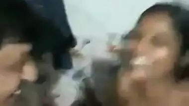 South Indian couple bathroom romance