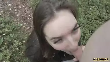 Meeting with a subscriber in the forest, good home sex _ Vika Lita top homemade porn 2023