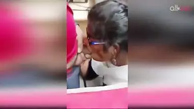 Desi wealthy store owner sucks salesman's dick for cash XXX dirty money