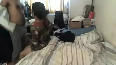 Indian guy thinks it's a good idea to start XXX action with pussylicking