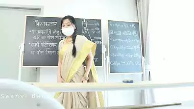 Desi Teacher was teaching her Virgin student to Hardcore Fuck in Class room ( Hindi Drama )