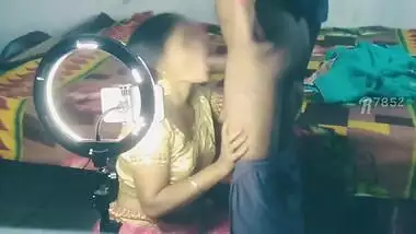 Indian Desi Pornstar Couple Recording Their Homemade Video For