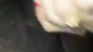 newly married desi wife in white bra sucking cock
