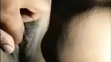 Indian man thinks wife won't find out he touches pussy in the night