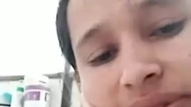 Hot Desi Girl Shows Her Boobs And Bathing To Lover On Video Call Part 5