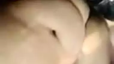 Slutty Desi XXX aunty have a threesome sex with two local guys MMS