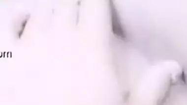 Husband comes up to his hot Desi wife and XXX fingers her wet cunt