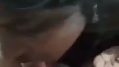 Village lady gives a desi blowjob to her lover