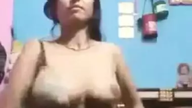 Desi village wife show her big boob